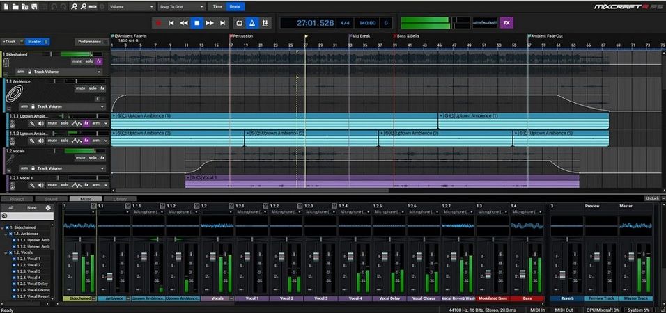 comparasion entre mixcraft 8 y samplitude studio pro x4 suit